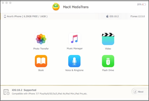 How to Transfer Photos Music Videos between iPhone and Mac with MacX MediaTrans